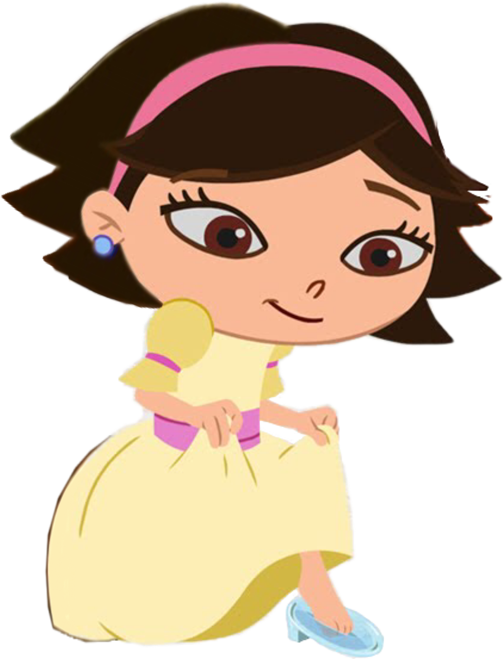 Cartoon Girl In A Dress