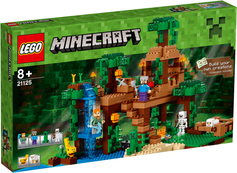 A Box Of Lego Minecraft Building Blocks