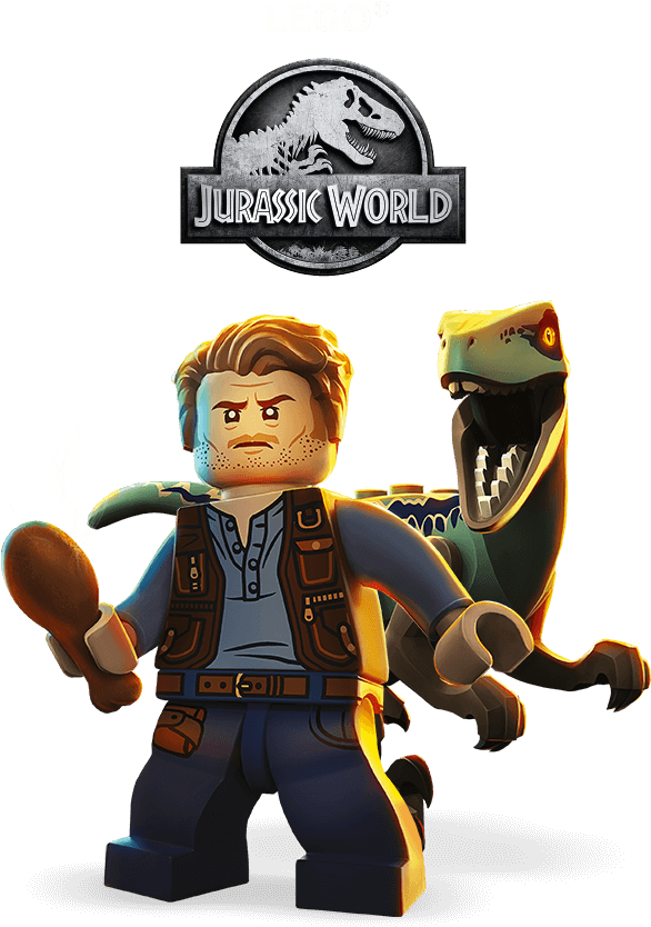 Jurassic Park Logo With Lego