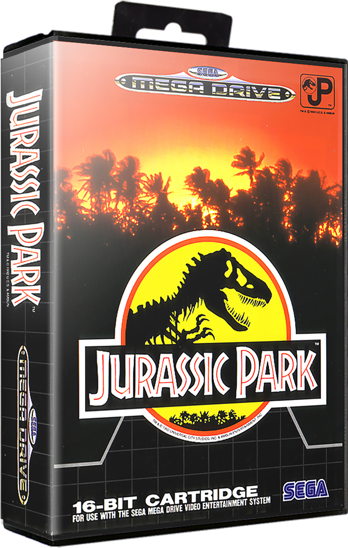 Jurassic Park Megadrive Game Box