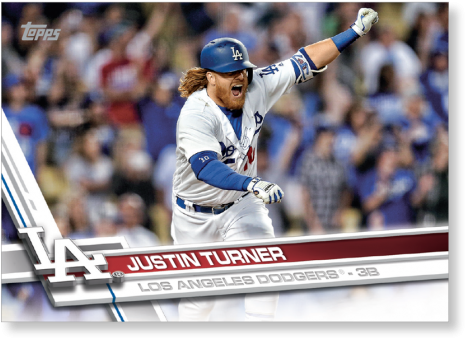 Justin Turner 2017 Topps Baseball Series 1 Veterans - Baseball Player, Hd Png Download