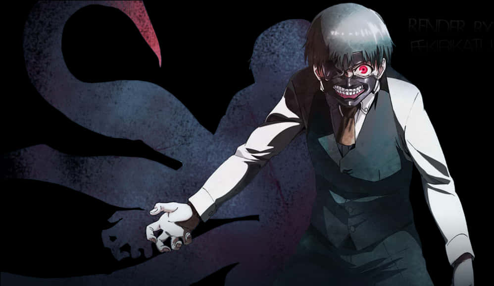 Kaneki Render Tokyo Ghoul Render, Hd Png Download