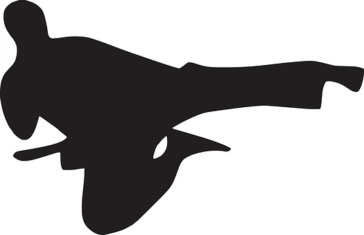 A Black Silhouette Of A Shark