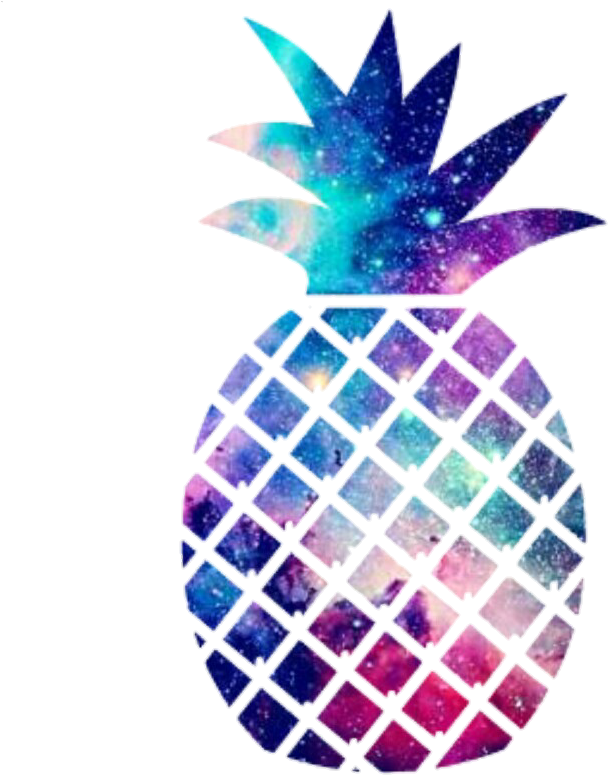 A Colorful Pineapple With Stars
