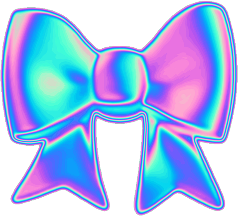 A Colorful Bow On A Black Background