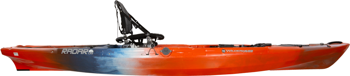 A Close-up Of An Orange Boat