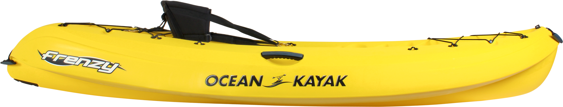 A Close Up Of A Yellow Kayak