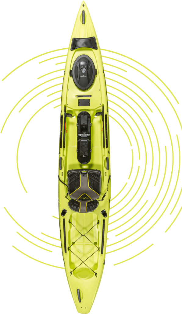 A Yellow Kayak With Black Background