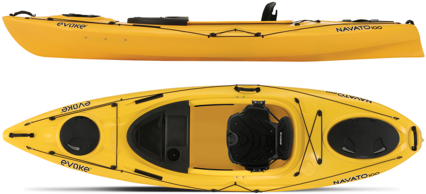 A Yellow Kayak With A Seat And A Seat