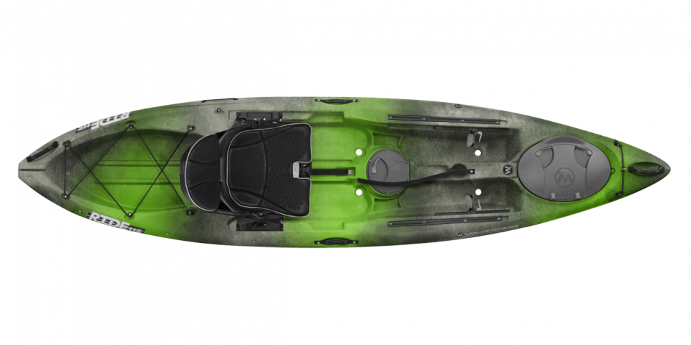 A Green And Black Kayak