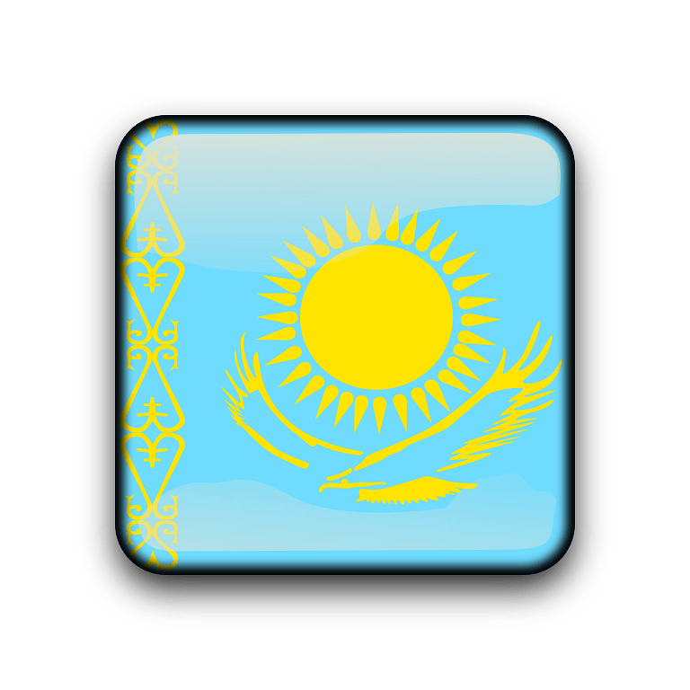 A Blue And Yellow Flag With A Yellow Sun