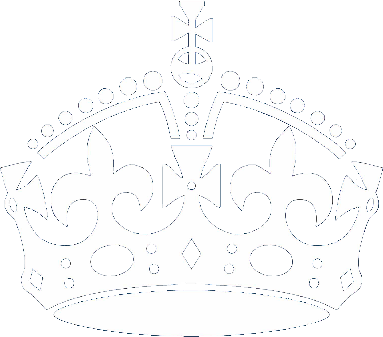 A White Crown With A Black Background
