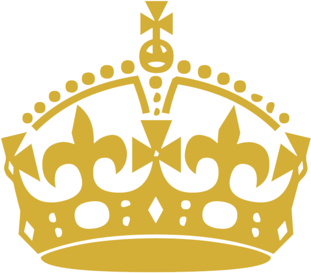 A Gold Crown With Black Background
