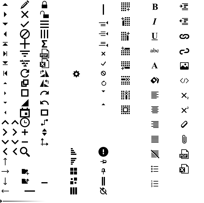 A Black Background With White Symbols