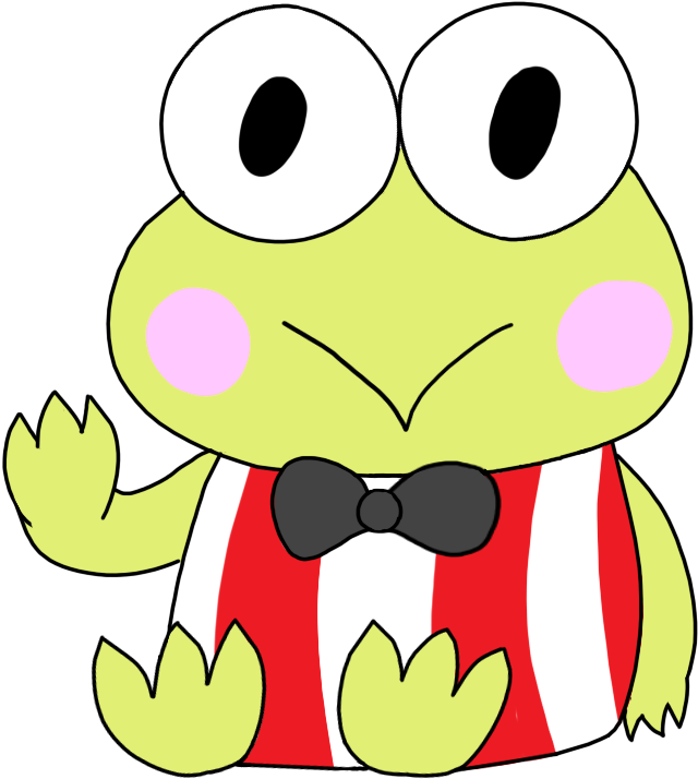 Cartoon Frog Wearing A Bow Tie