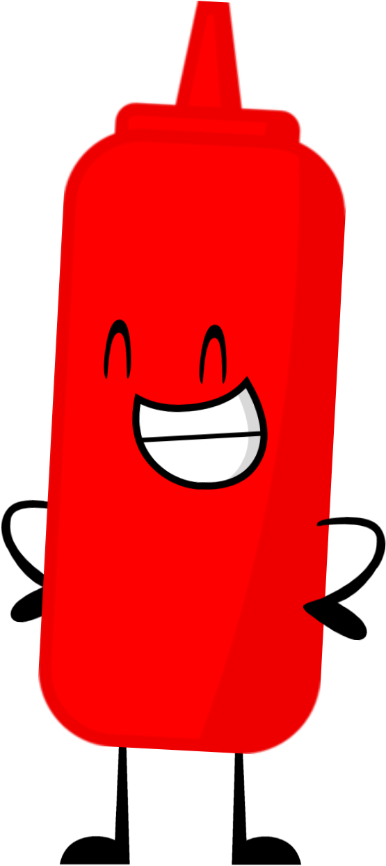 A Cartoon Of A Red Rectangular Object With A Smiling Face