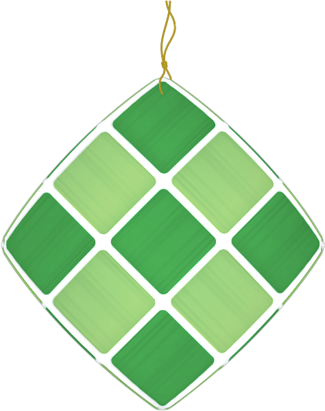 A Green And White Square Shaped Object