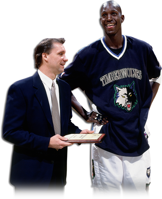 A Man Holding A Plaque With A Man In A Suit