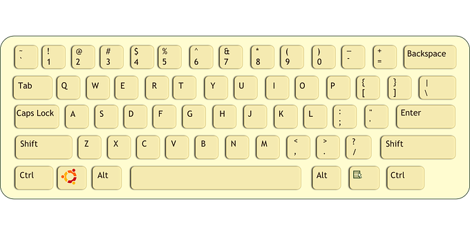 A Keyboard With Black And White Buttons