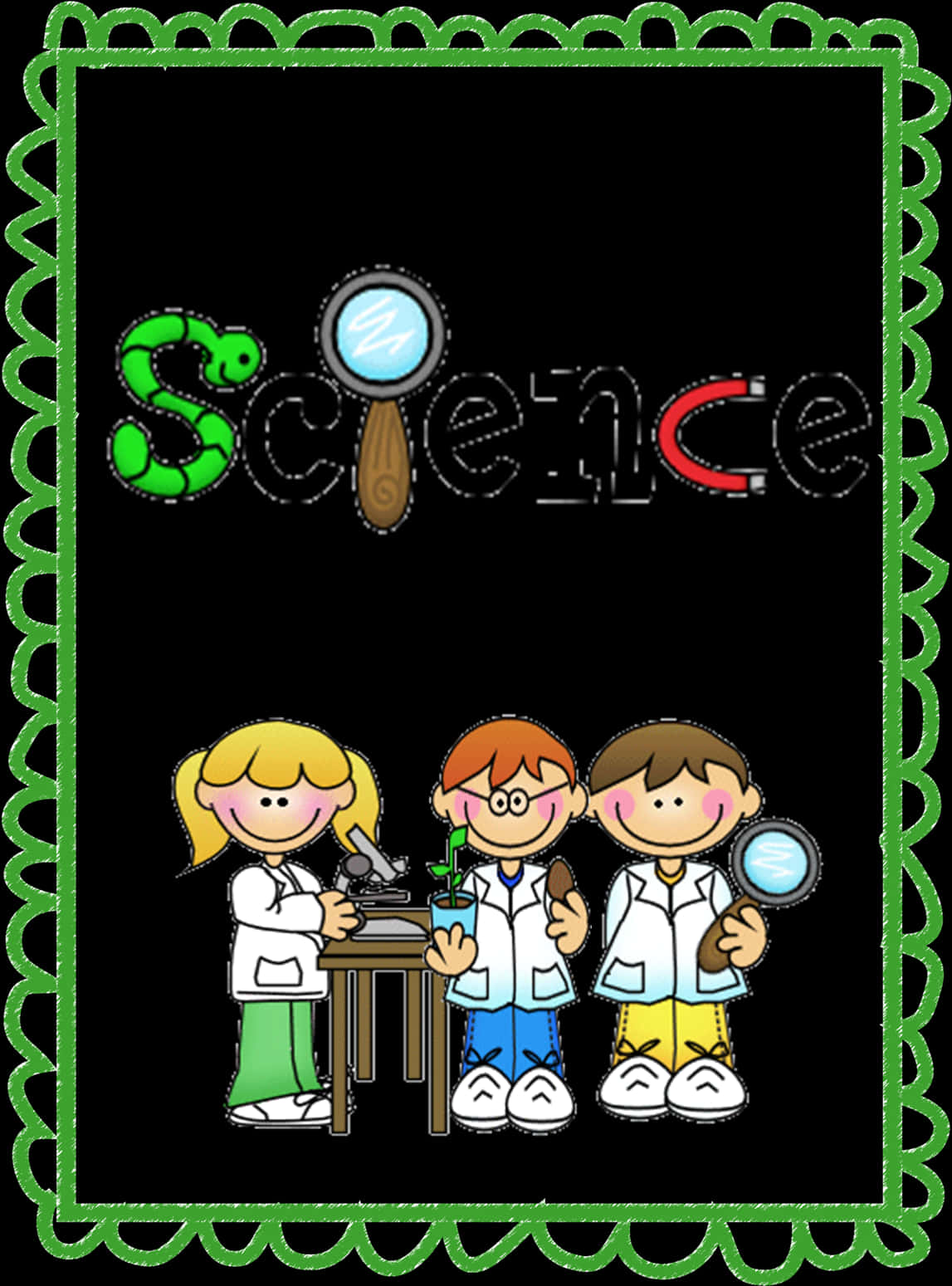 A Group Of Kids In Lab Coats