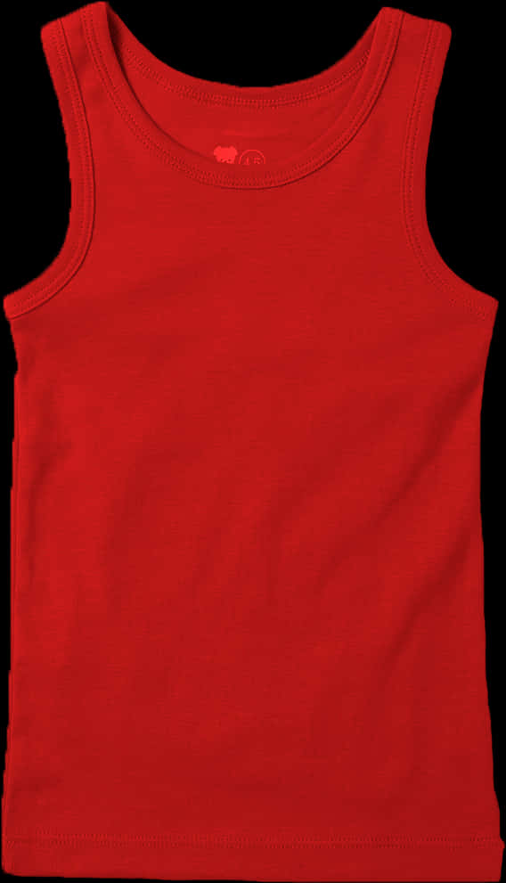 A Red Tank Top On A Black Background