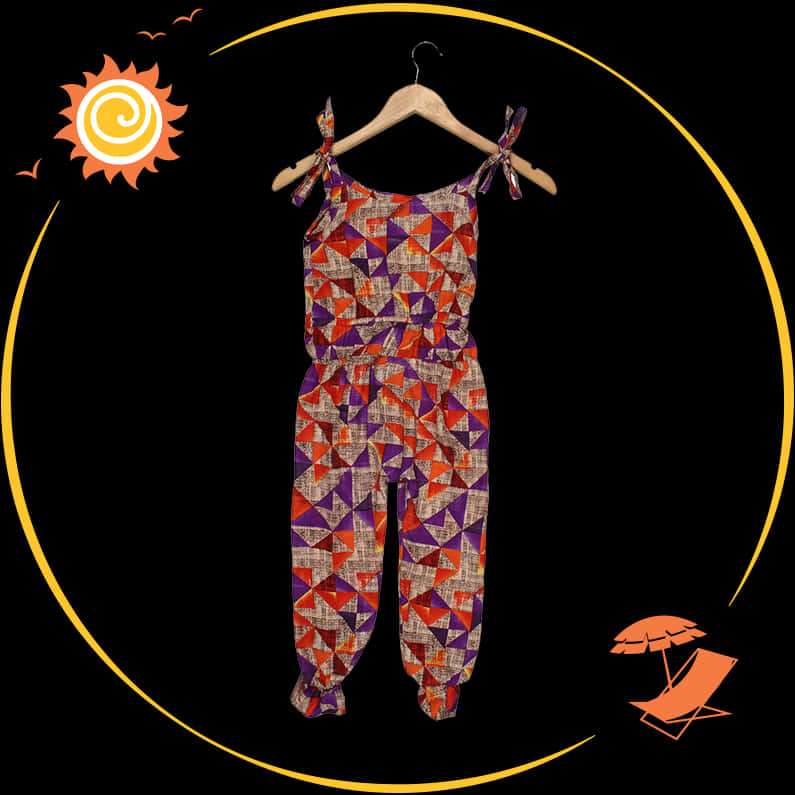 A Colorful Jumpsuit On A Swinger