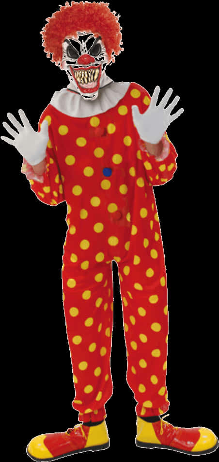 A Person In A Clown Garment