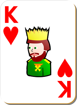 A Card With A Cartoon Of A Man Wearing A Crown