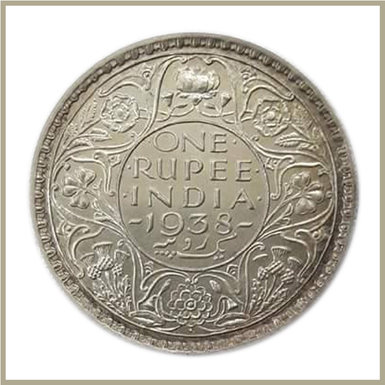 King George Vi One Rupee - Coin, Hd Png Download