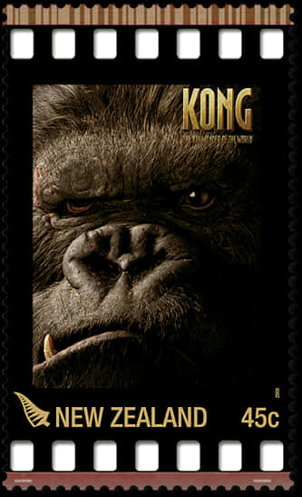 A Stamp With A Gorilla Face