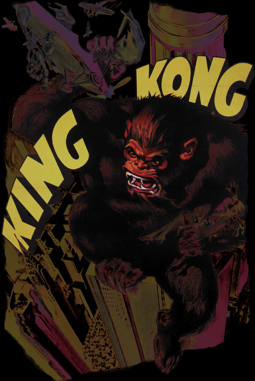 A Poster Of A Gorilla