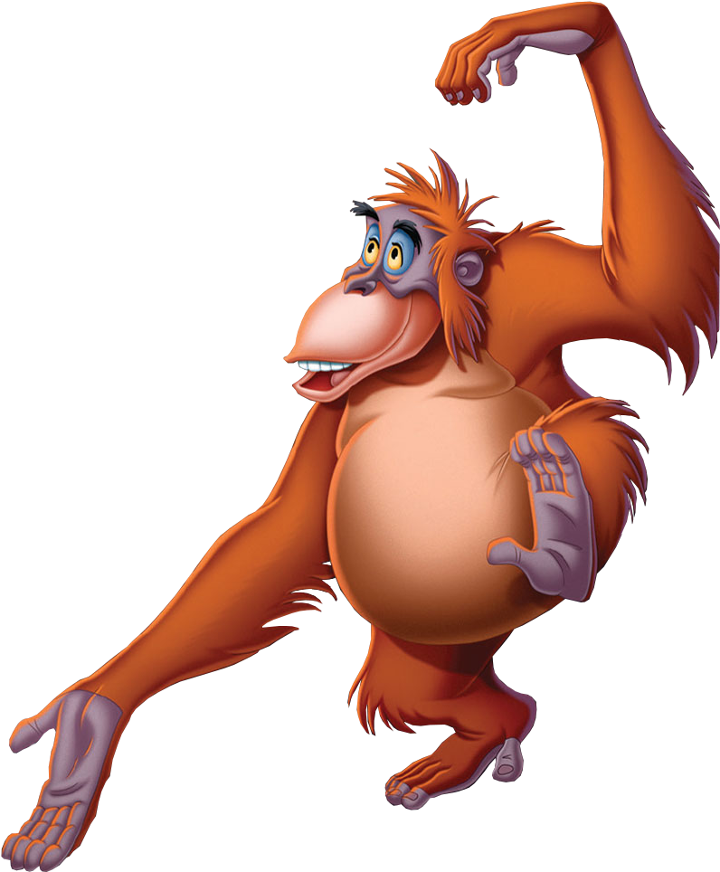A Cartoon Of An Orangutan
