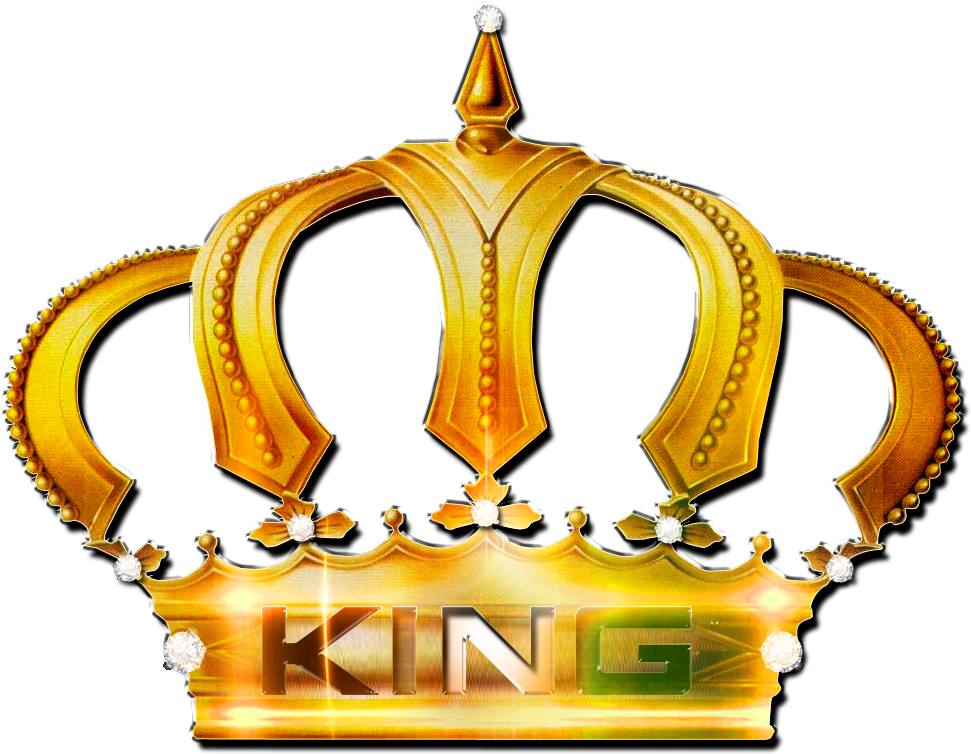A Gold Crown With Diamonds And A Black Background