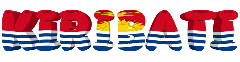 A Red Blue And Yellow Striped Letters