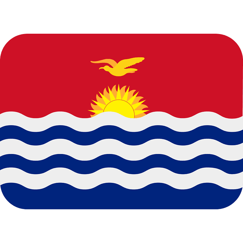 A Red Blue And White Flag With A Yellow Sun And Waves
