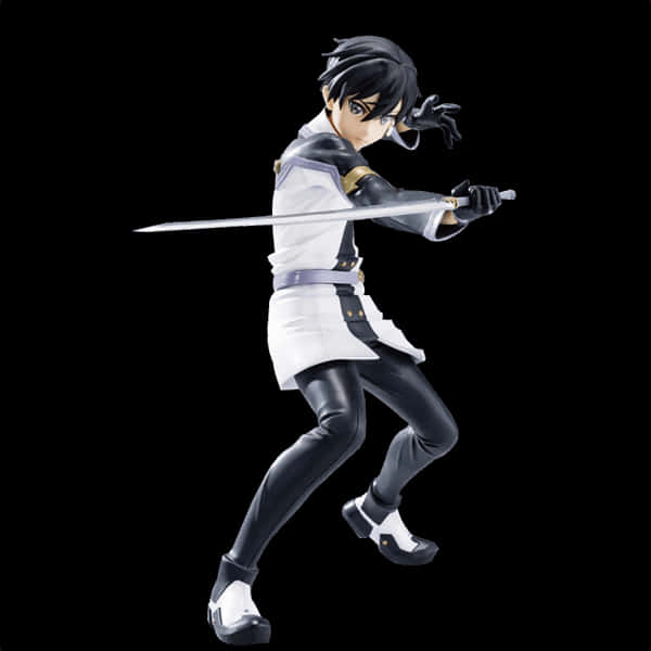 A Cartoon Character Holding A Sword