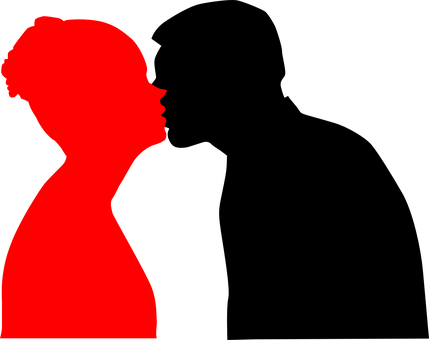 A Silhouette Of A Woman