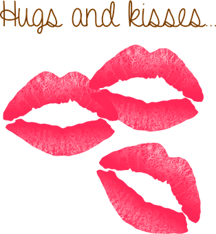 A Group Of Red Lips