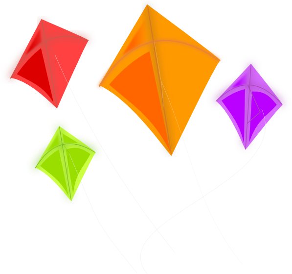 A Group Of Colorful Kites