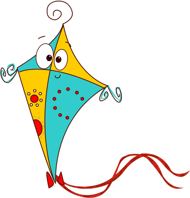 A Cartoon Of A Kite