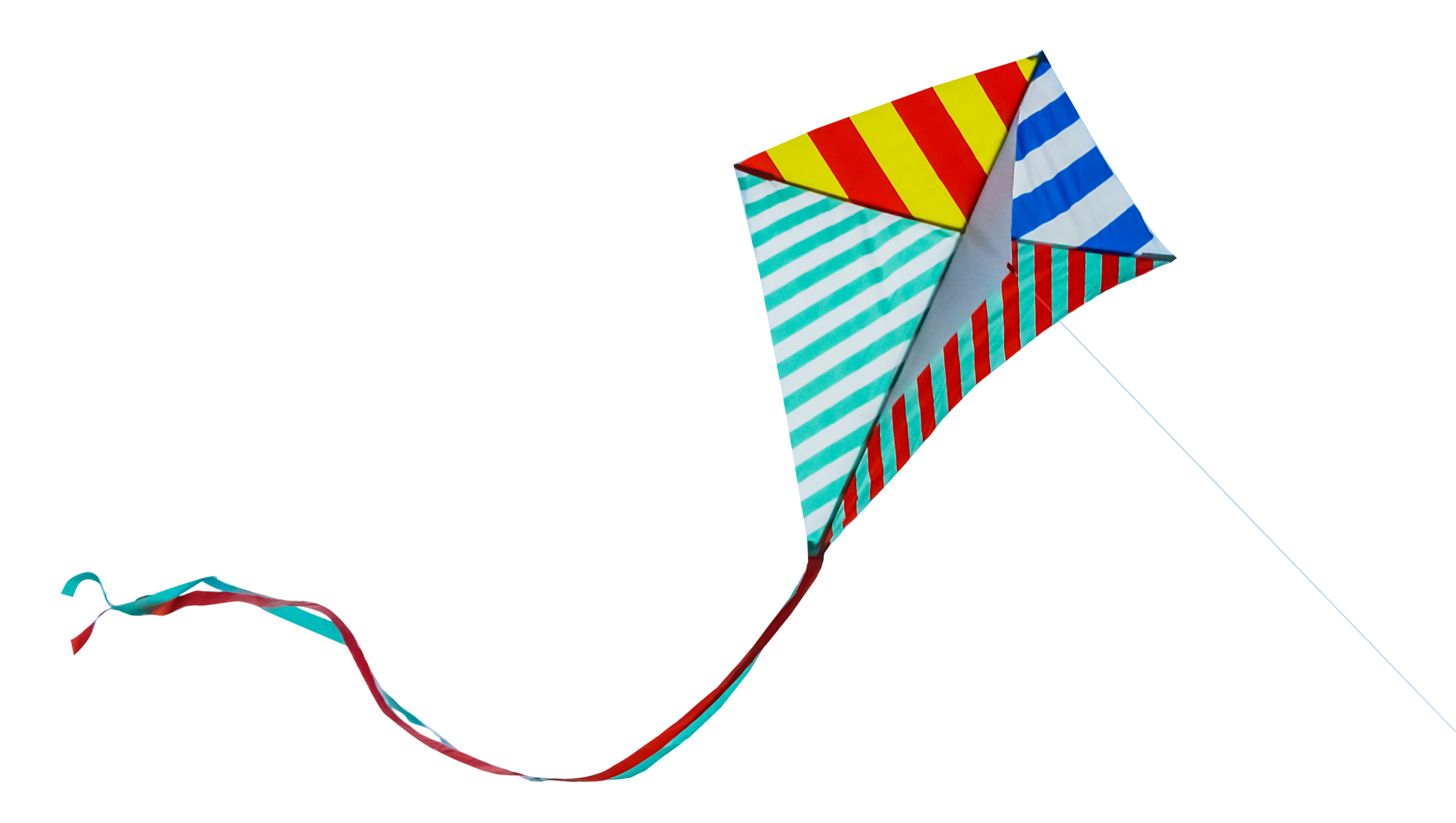 A Colorful Kite With A Long Tail