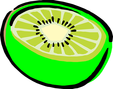 A Drawing Of A Kiwi