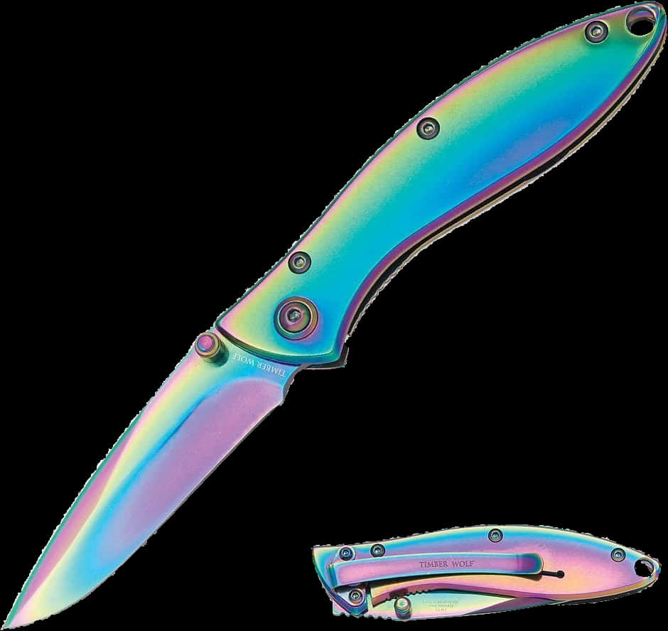 A Multicolored Pocket Knife