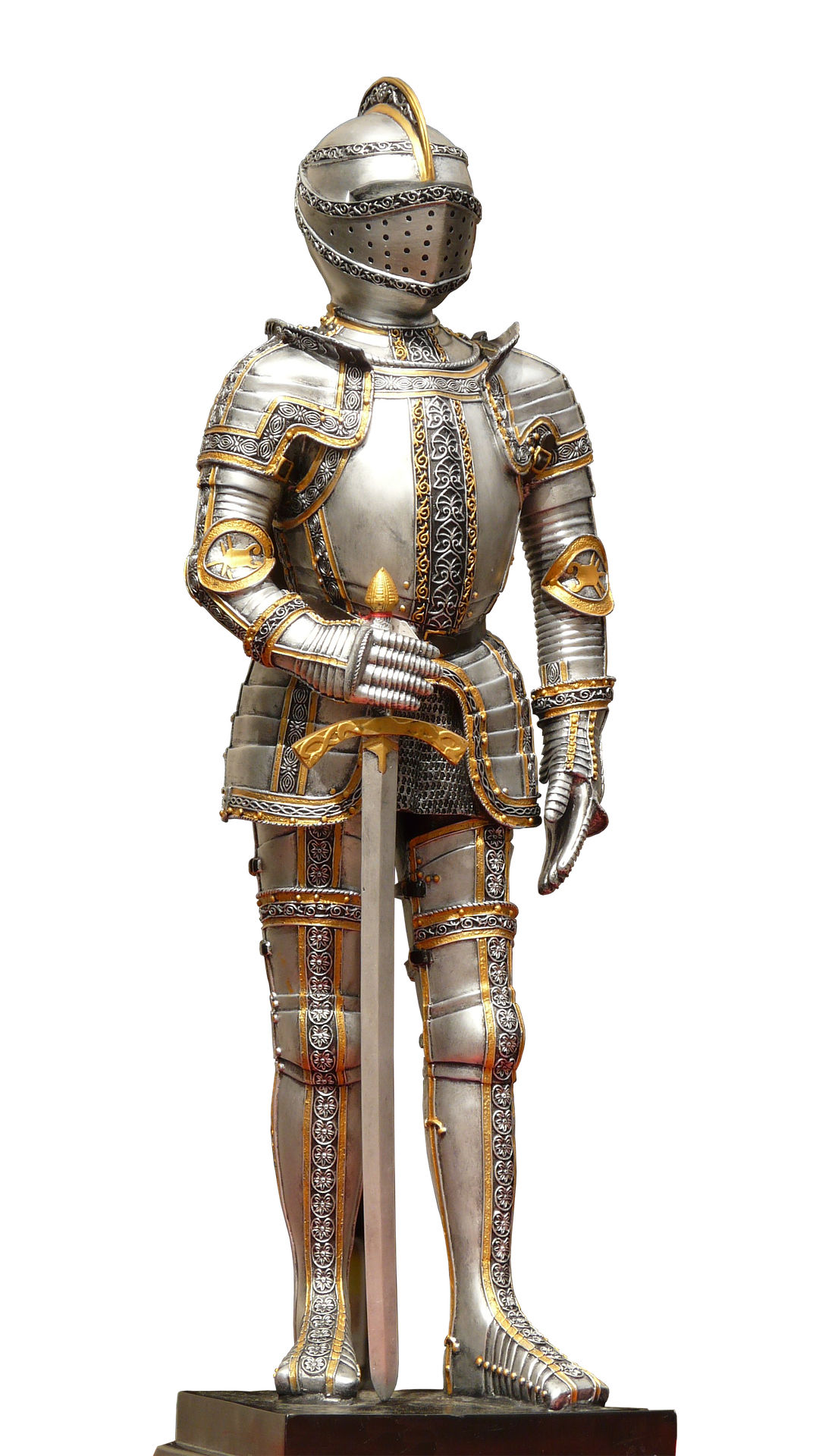 A Statue Of A Knight In Armor