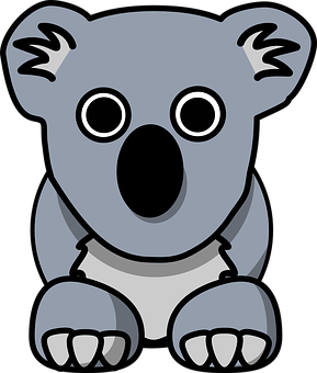 A Cartoon Of A Koala