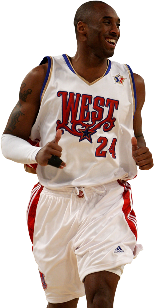 A Man In A Basketball Jersey