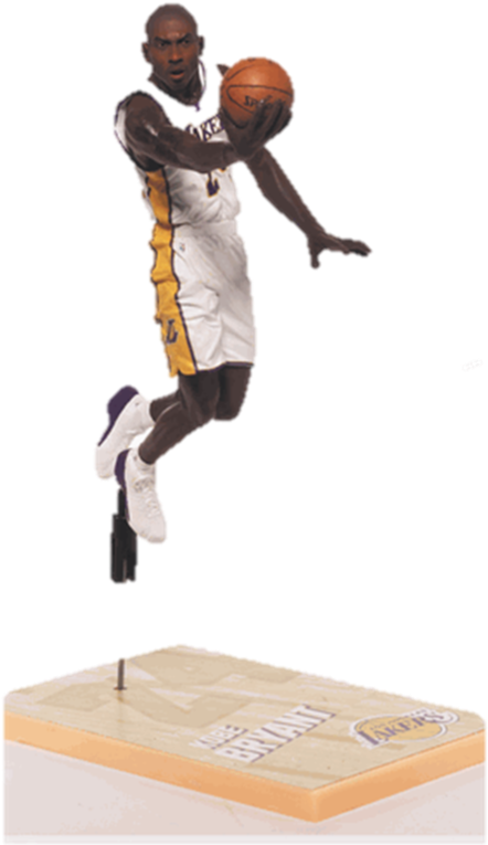 A Basketball Player Jumping Over A Platform