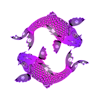 A Purple Fish With White Dots