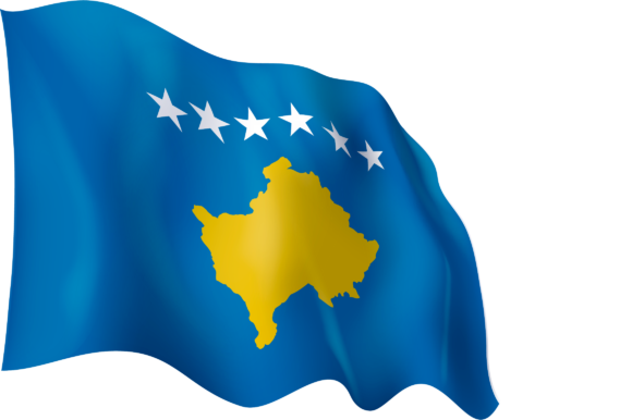 A Blue And Yellow Flag With White Stars