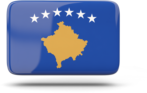 A Blue Rectangular Flag With White Stars And A Yellow Map